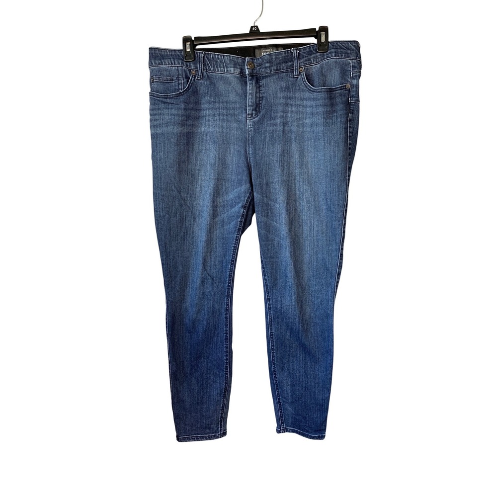 Torrid Premium Bombshell Skinny Jeans Women Size 22R Dark Wash‎ Denim Stretch
